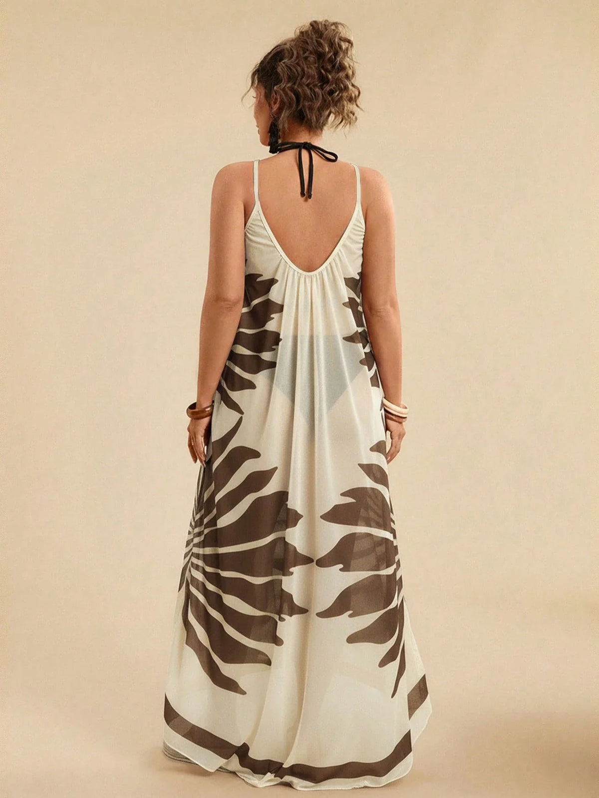 Vestido De Praia Plus Size Floral