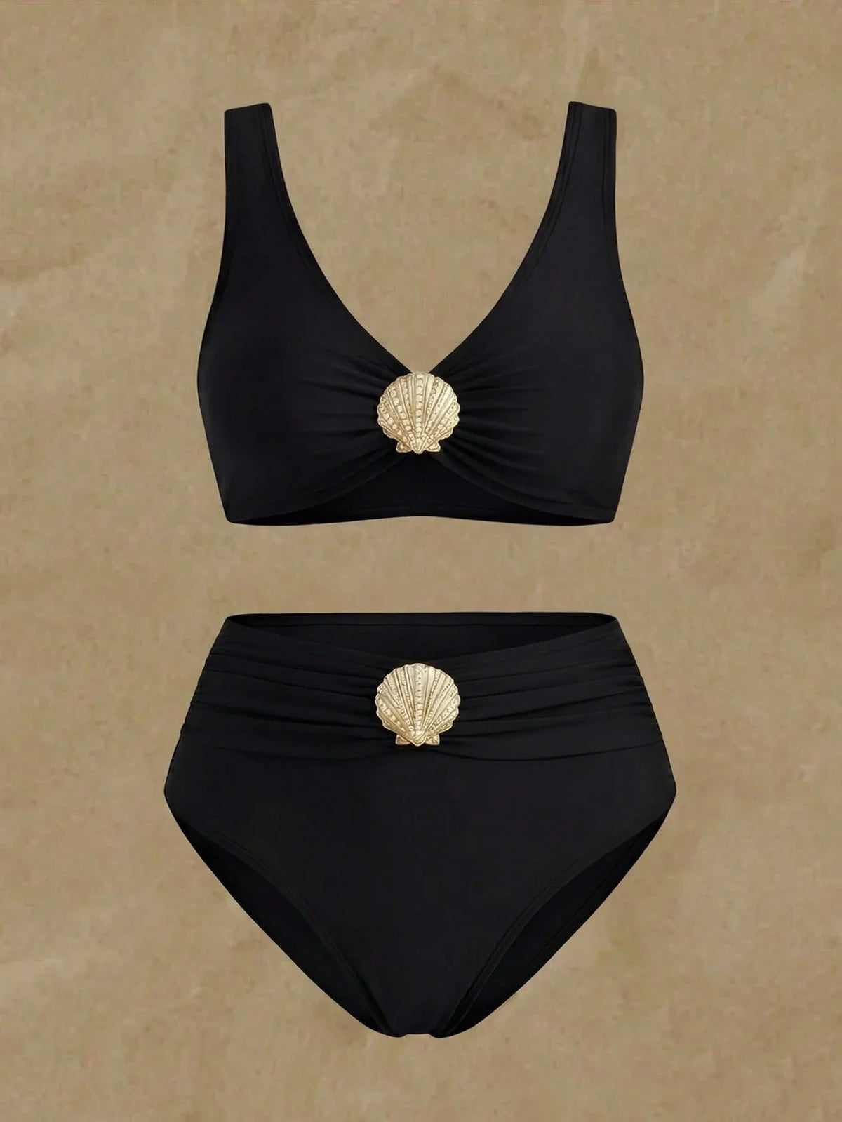 Biquíni Elegante Plus Size Concha 3D