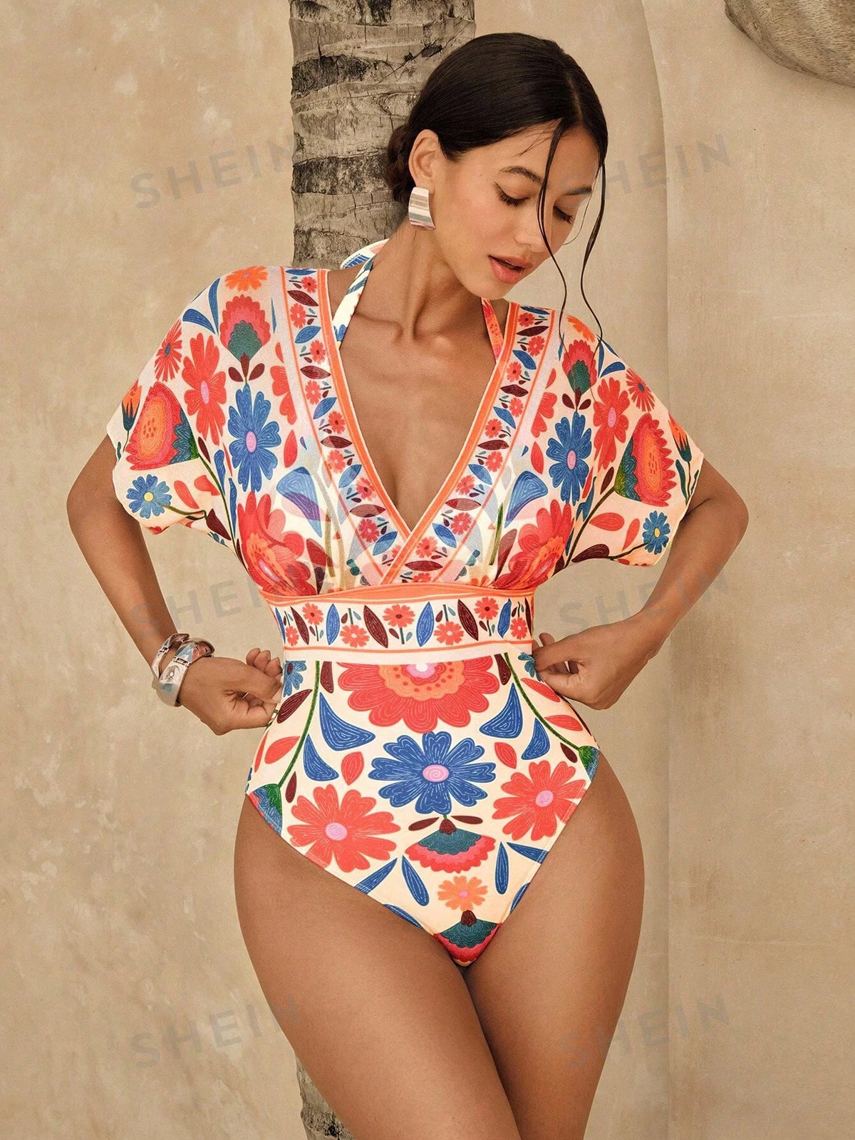 Maiô Casual Tropical Chic Flora