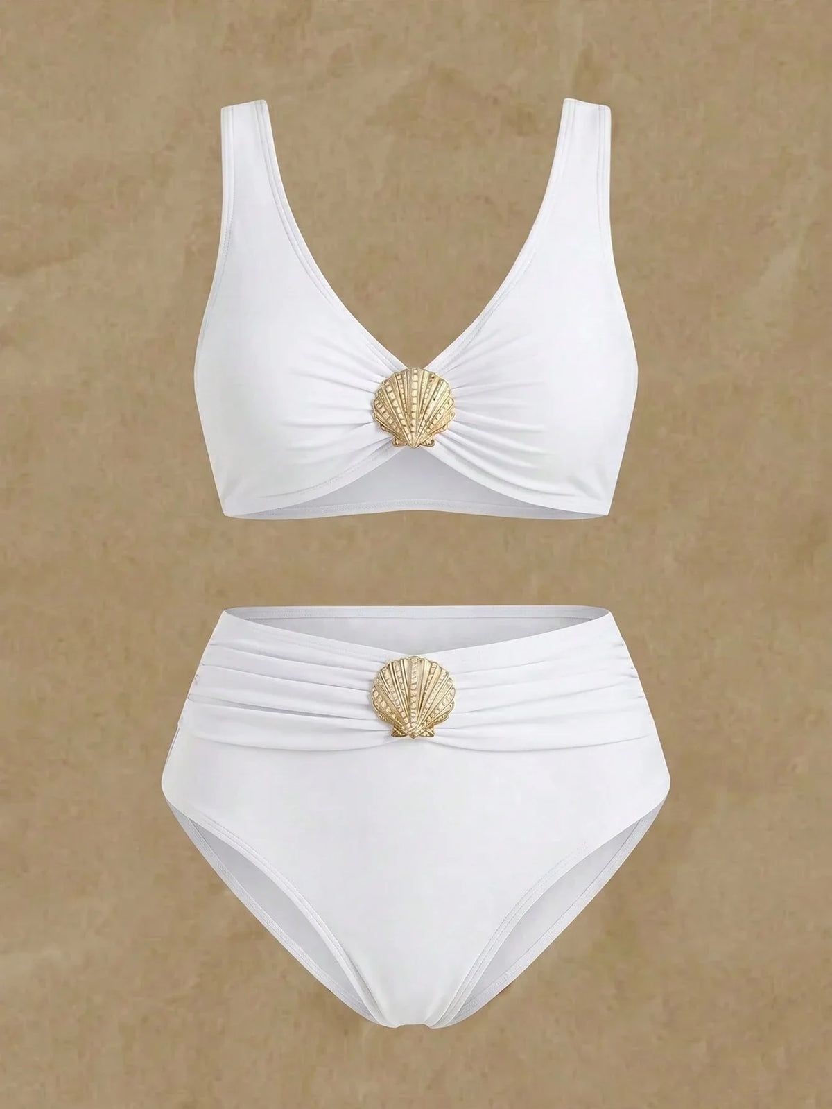 Biquíni Elegante Plus Size Concha 3D